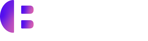 Bocoup logo, a half circle next to two vertically aligned circles, the shapes are filled with a pink and blue gradient 