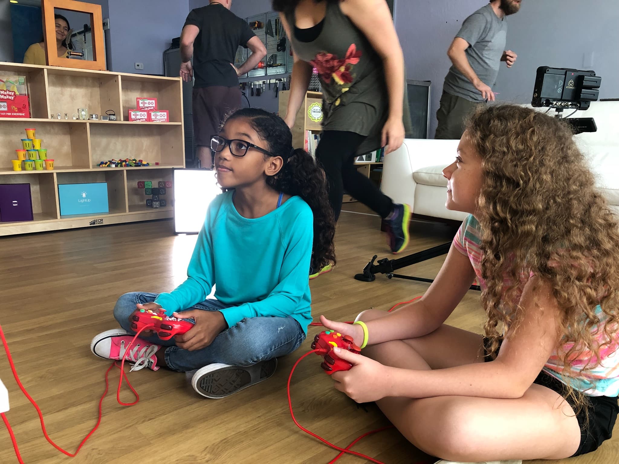 Kids playing gamebender