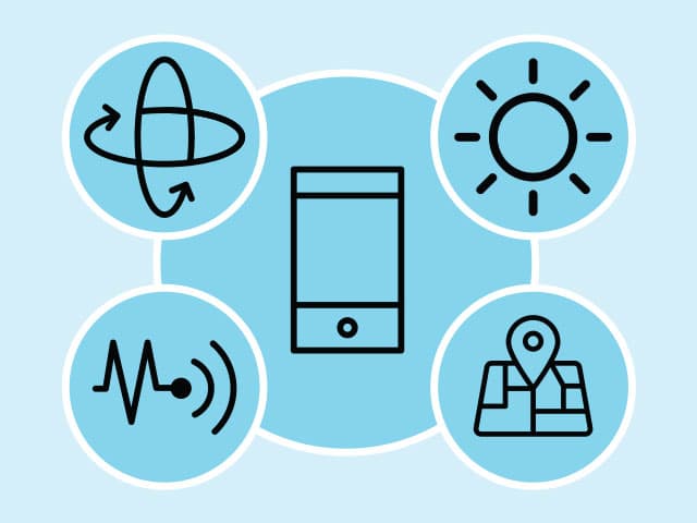 Icons representing Sensor API